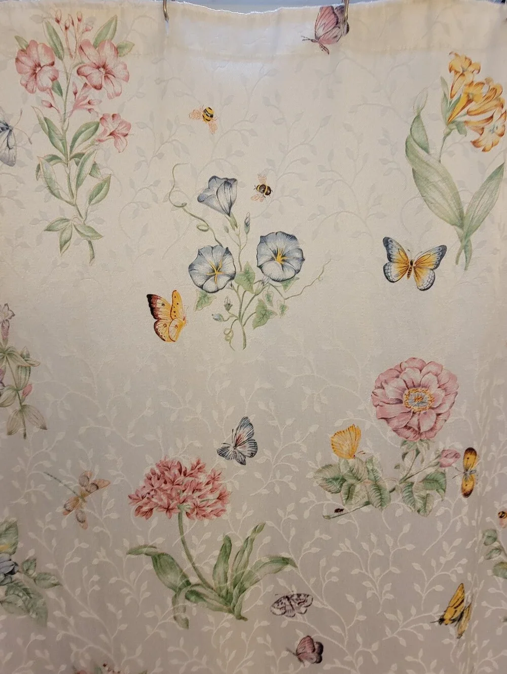 Lenox Butterfly Meadow Shower Curtain & Towel Set